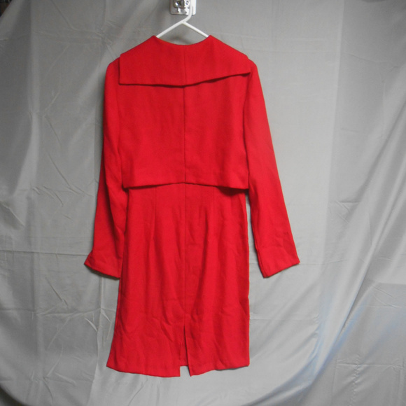 Clues Collection 2 pieces red dress + jacket 10 - Picture 4 of 5